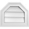 Ekena Millwork Octagonal Top Surface Mount PVC Gable Vent w/ 2"W x 1-1/2"P Brickmould Frame, 14"W x 12"H GVPOT14X1202SN - alternate 1